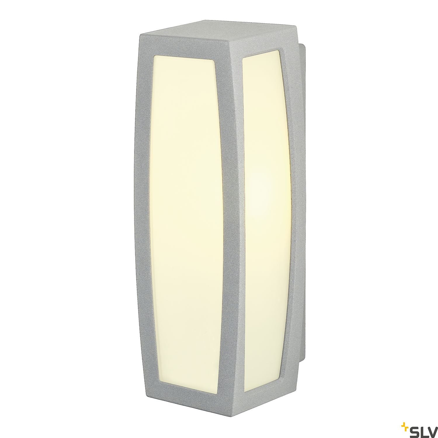SLV MERIDIAN BOX wall and ceiling light, silver-grey, E27, max. 20W, with motion sensor 230084