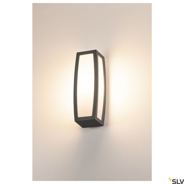 SLV MERIDIAN BOX wall and ceiling light, anthracite, E27, max. 20W, with motion sensor 230085