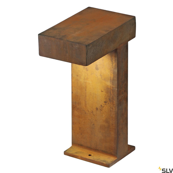 SLV RUSTY PATHLIGHT, rusted iron, GX53, max. 9W 230090