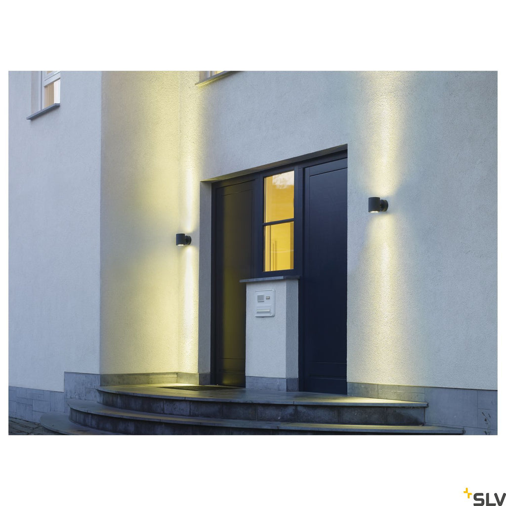 SLV SITRA WALL UP-DOWN wall light, anthracite, 2xGX53, max. 2x9W , IP44 230365