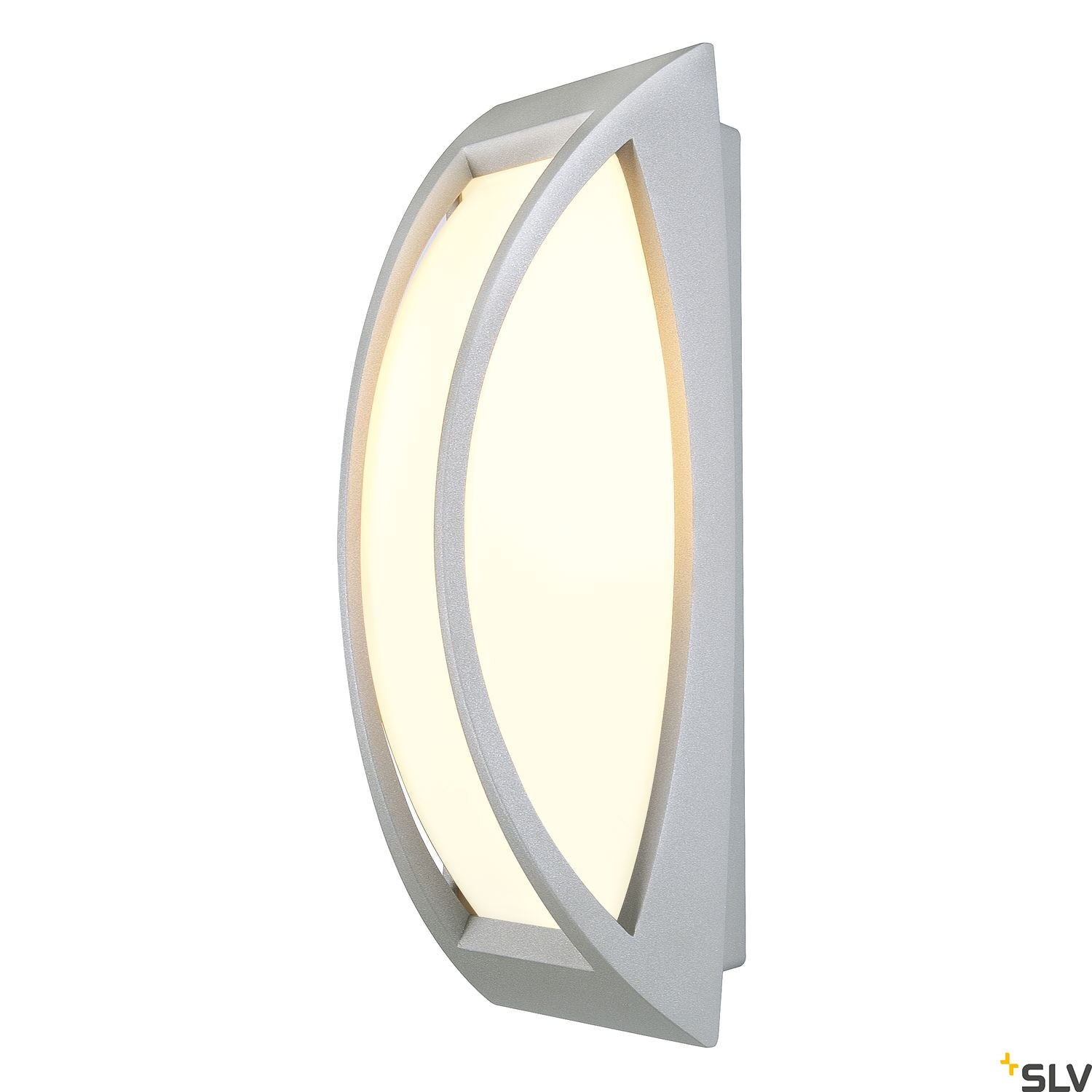 SLV MERIDIAN 2 wall and ceiling light, silver-grey, E27 Energy Saver, max. 25W, IP54 230444