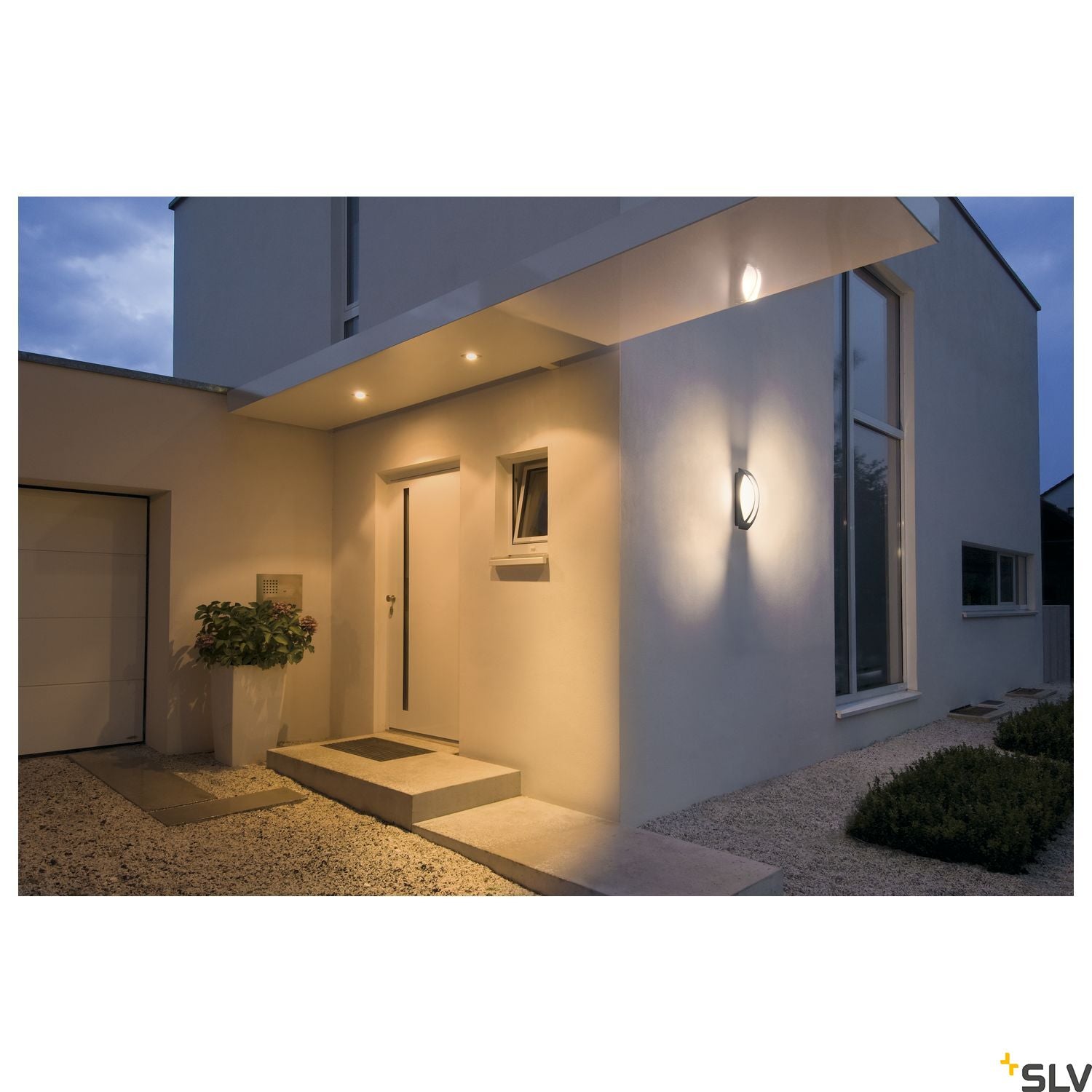 SLV MERIDIAN 2 wall and ceiling light, anthracite, E27 Energy Saver, max. 25W, IP54 230445