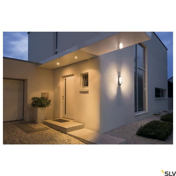 SLV MERIDIAN 2 wall and ceiling light, anthracite, E27 Energy Saver, max. 25W, IP54 230445