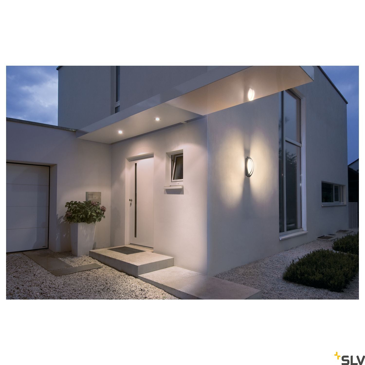 SLV MERIDIAN 2 wall and ceiling light, anthracite, E27 Energy Saver, max. 25W, IP54 230445