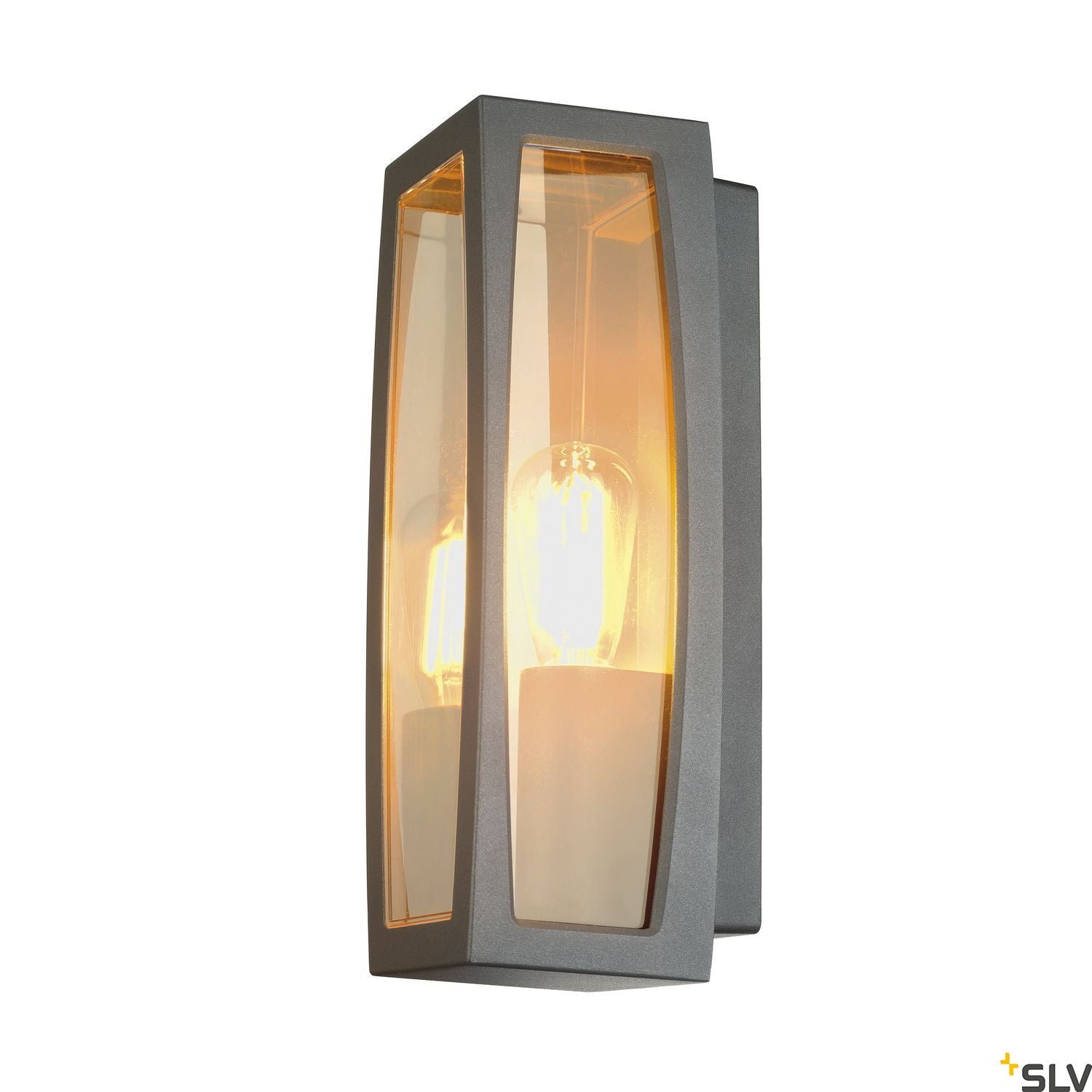 SLV MERIDIAN BOX 2 wall light, anthracite, E27, max. 25W, IP54 230655