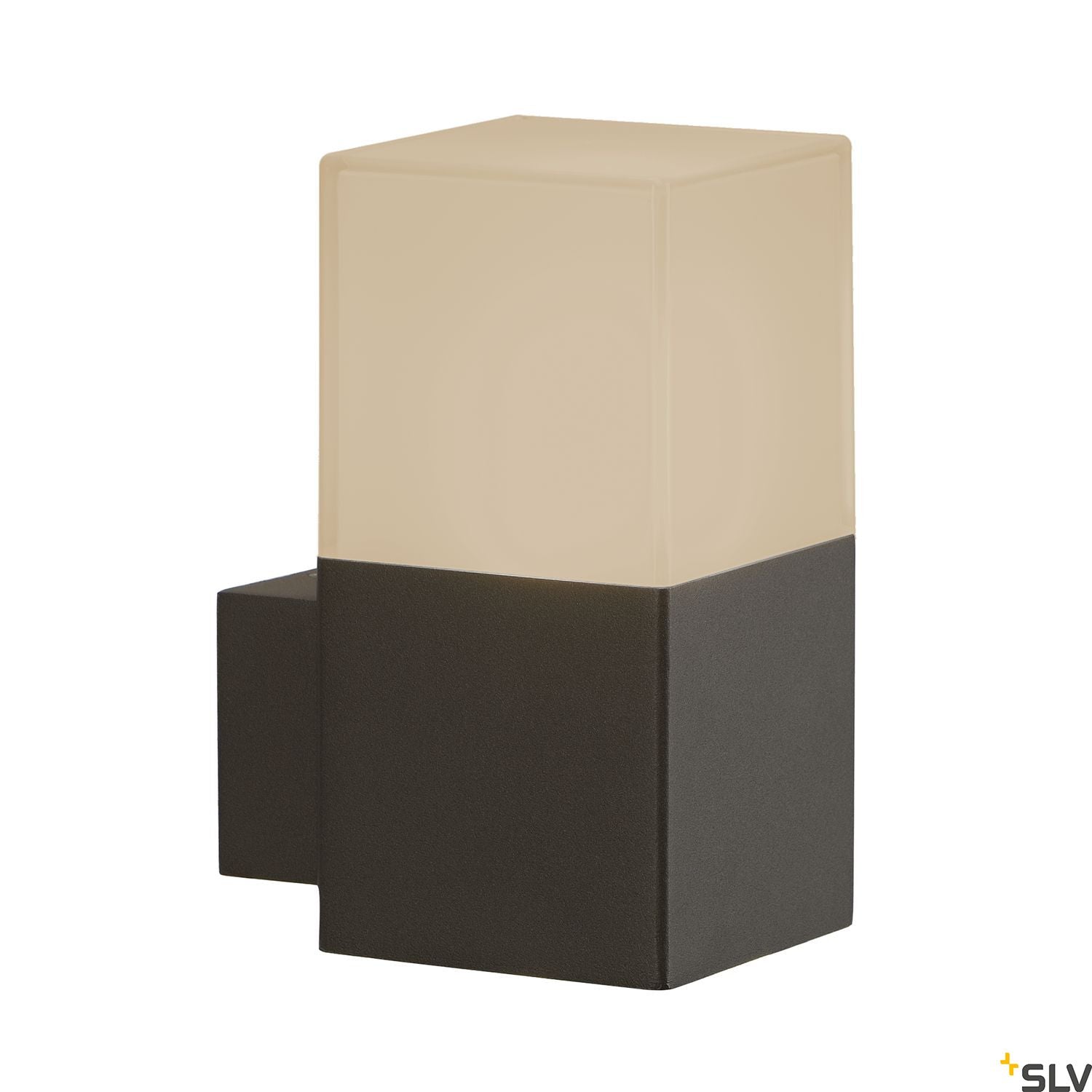SLV GRAFIT WL wall light, anthracite/white, E27 Energy Saver, max. 11W, IP44 231205