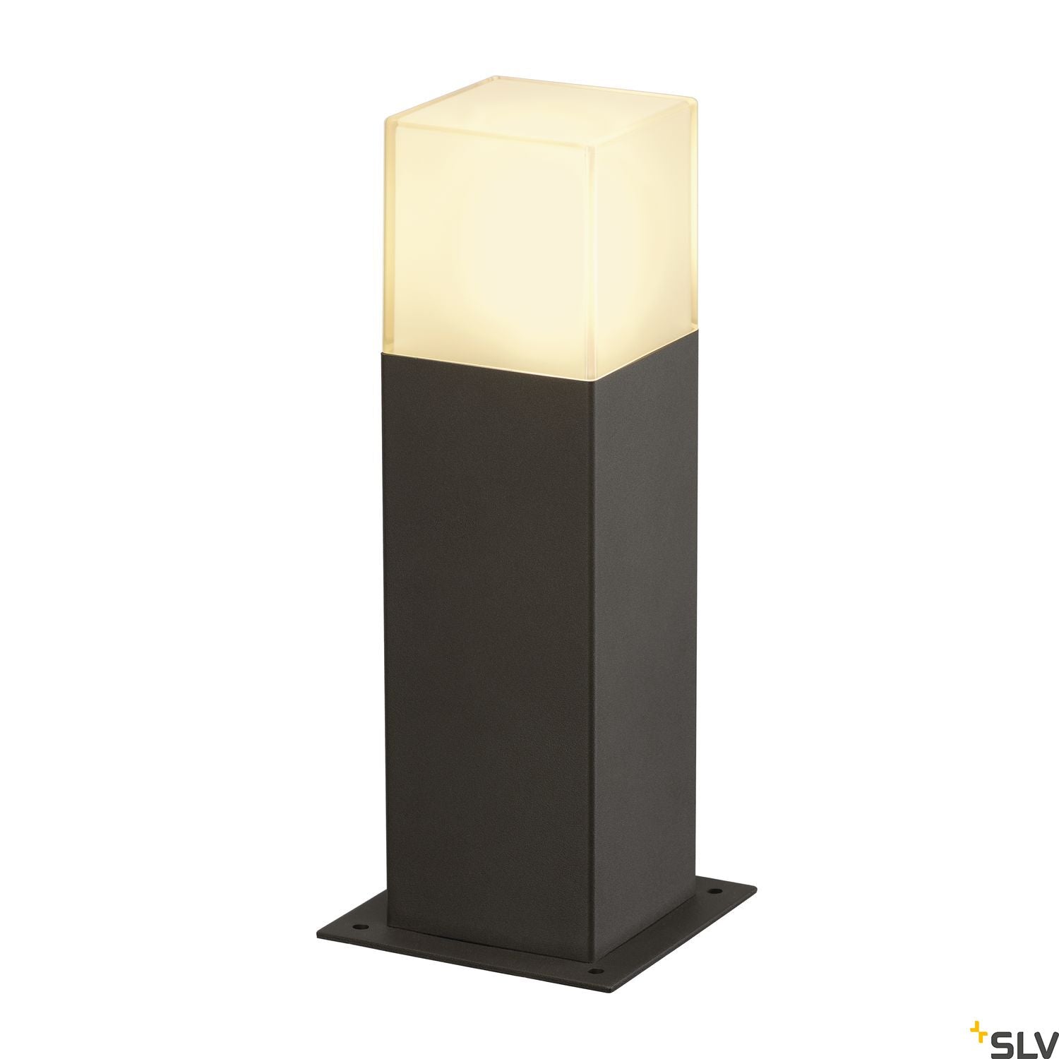 SLV GRAFIT SL 30 bollard light, anthracite/white, E27 Energy Saver, max. 11W, IP44 231215