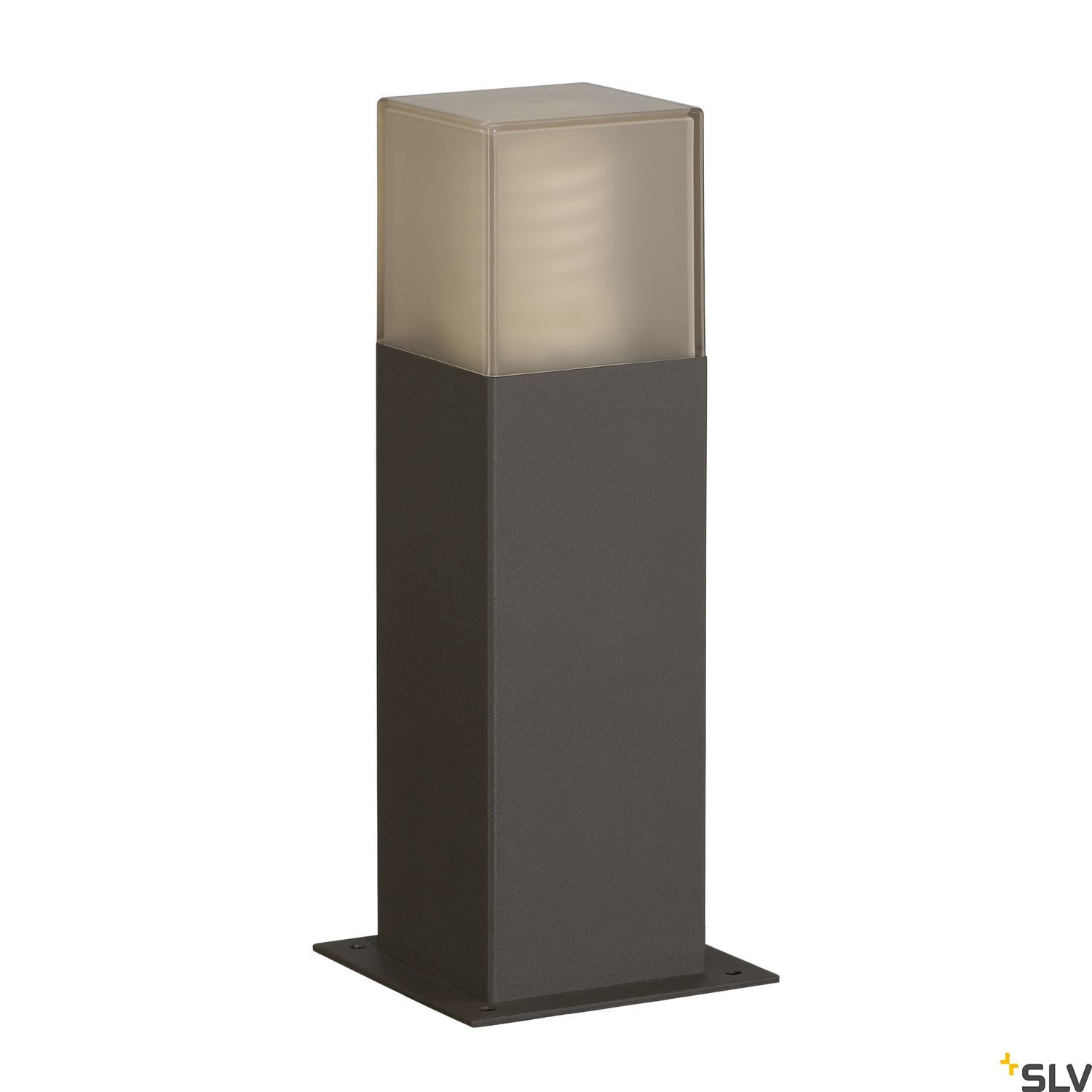 SLV GRAFIT SL 30 bollard light, anthracite/white, E27 Energy Saver, max. 11W, IP44 231215