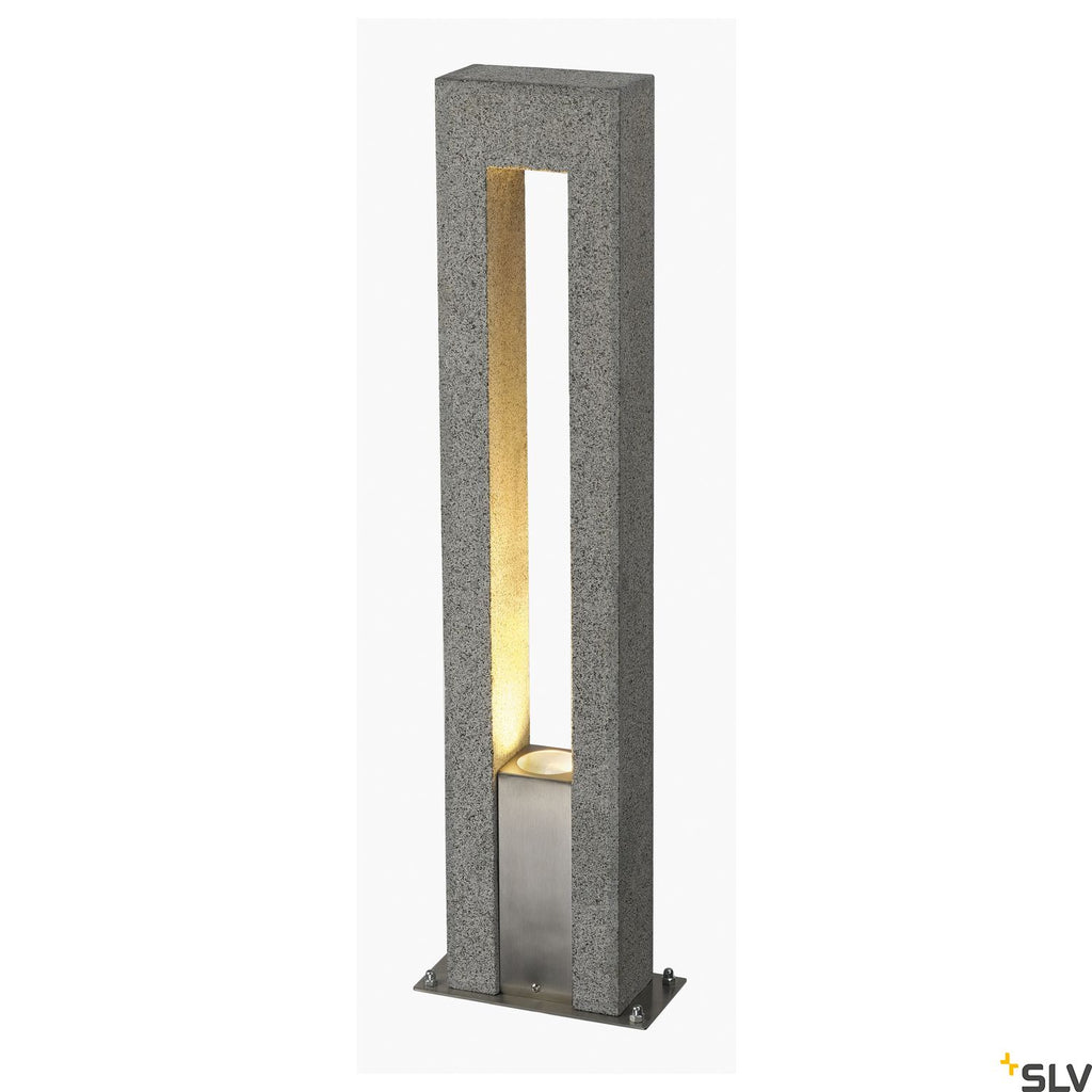 SLV ARROCK ARC GU10, granite, salt & pepper, GU10, max. 35W, IP44 231420