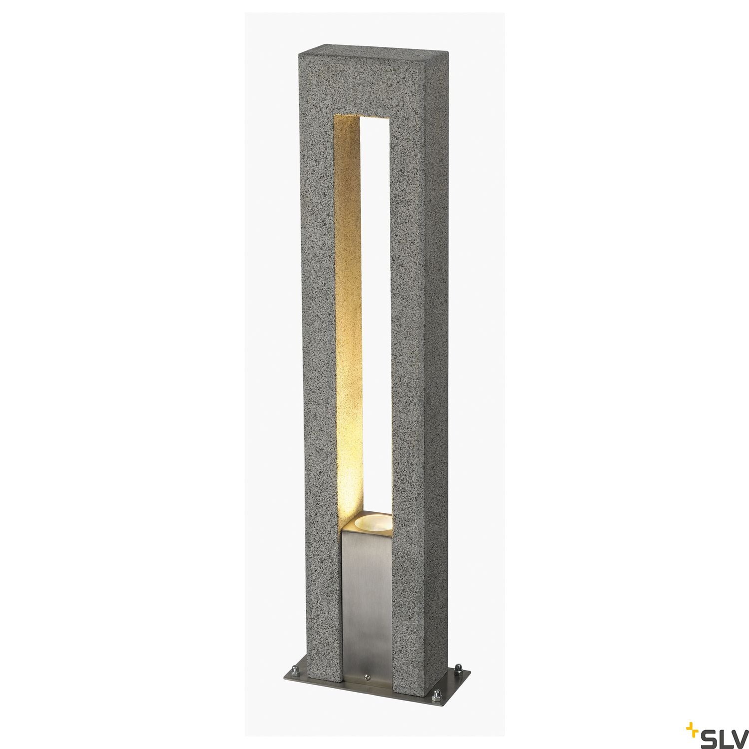SLV ARROCK ARC GU10, granite, salt & pepper, GU10, max. 35W, IP44 231420