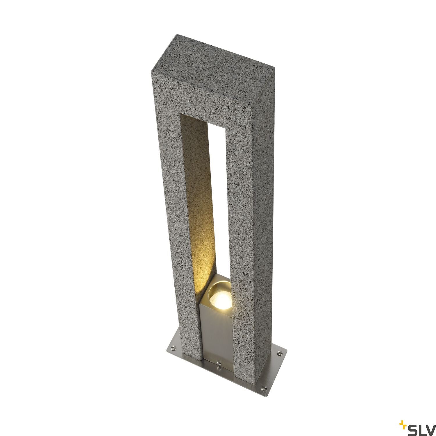 SLV ARROCK ARC GU10, granite, salt & pepper, GU10, max. 35W, IP44 231420