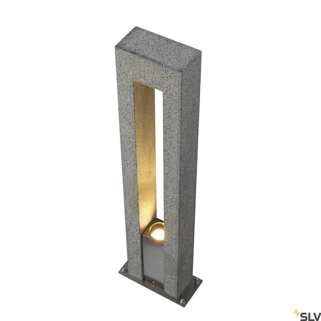 SLV ARROCK ARC GU10, granite, salt & pepper, GU10, max. 35W, IP44 231420