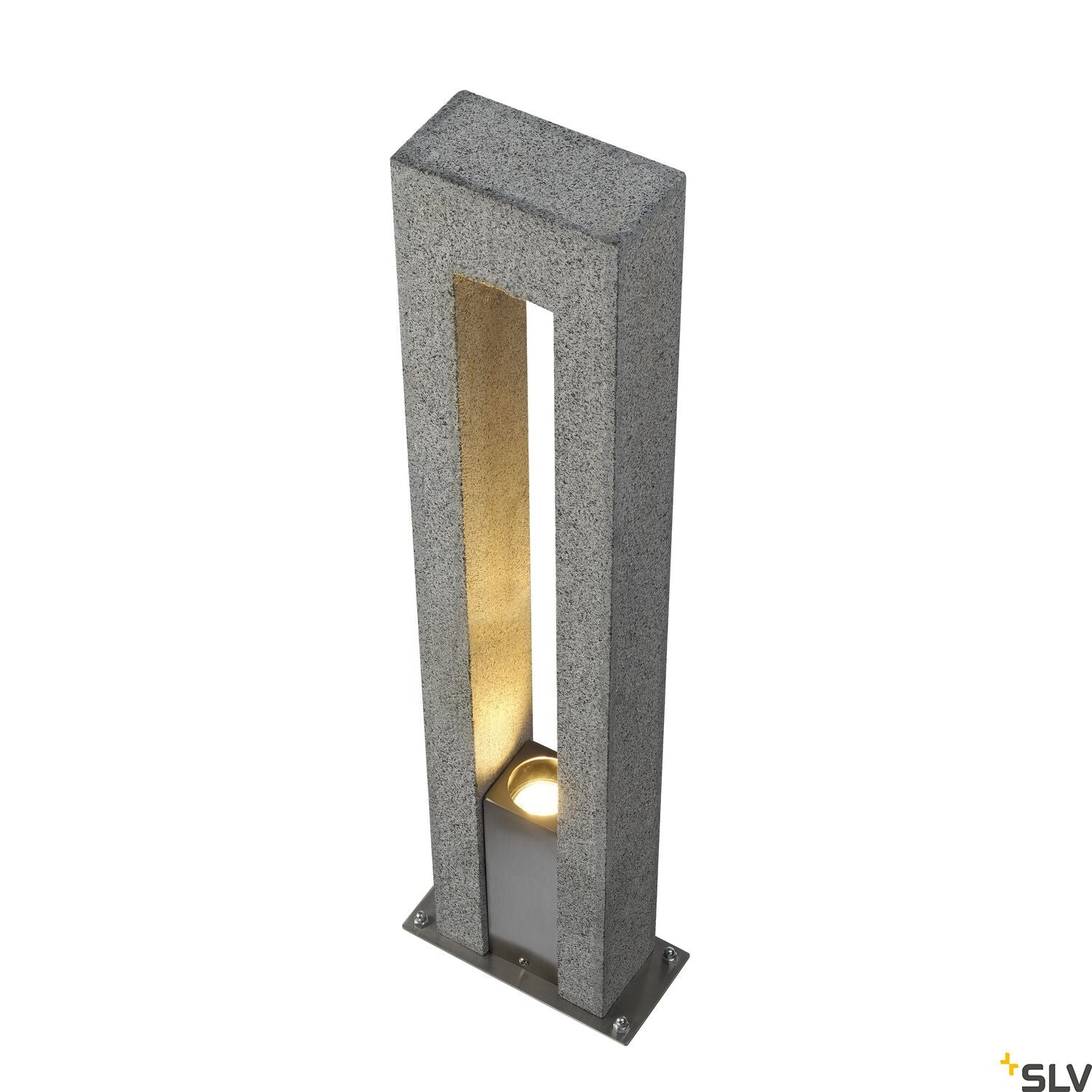 SLV ARROCK ARC GU10, granite, salt & pepper, GU10, max. 35W, IP44 231420