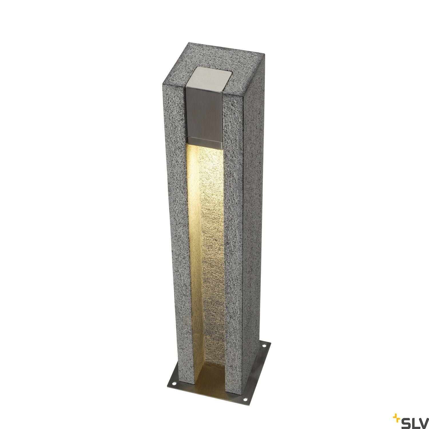 SLV ARROCK SLOT GU10, square, granite, salt & pepper, GU10 LED, max. 4W, IP44 231440