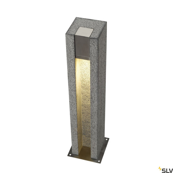 SLV ARROCK SLOT GU10, square, granite, salt & pepper, GU10 LED, max. 4W, IP44 231440