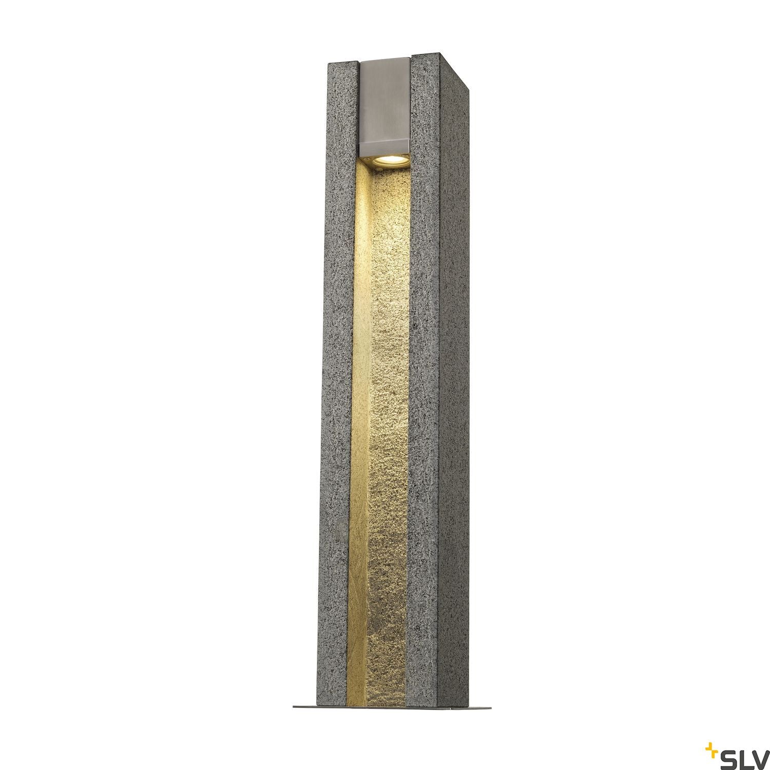 SLV ARROCK SLOT GU10, square, granite, salt & pepper, GU10 LED, max. 4W, IP44 231440