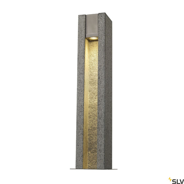 SLV ARROCK SLOT GU10, square, granite, salt & pepper, GU10 LED, max. 4W, IP44 231440