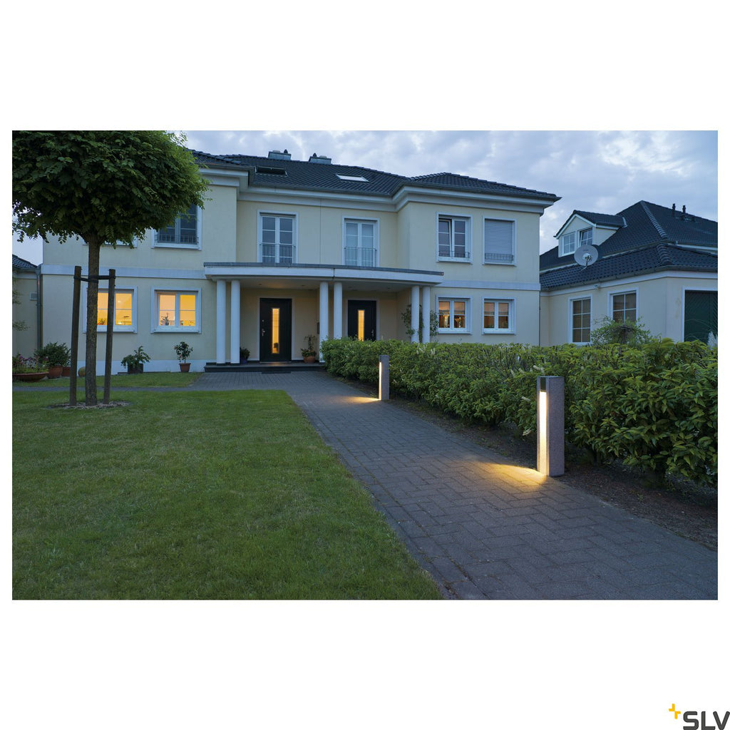 SLV ARROCK SLOT GU10, square, granite, salt & pepper, GU10 LED, max. 4W, IP44 231440