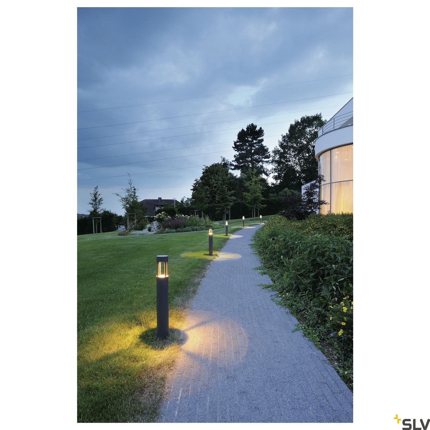 SLV SLOTS 65 bollard, anthracite, 6.3W COB LED, 3000K, IP44 231455