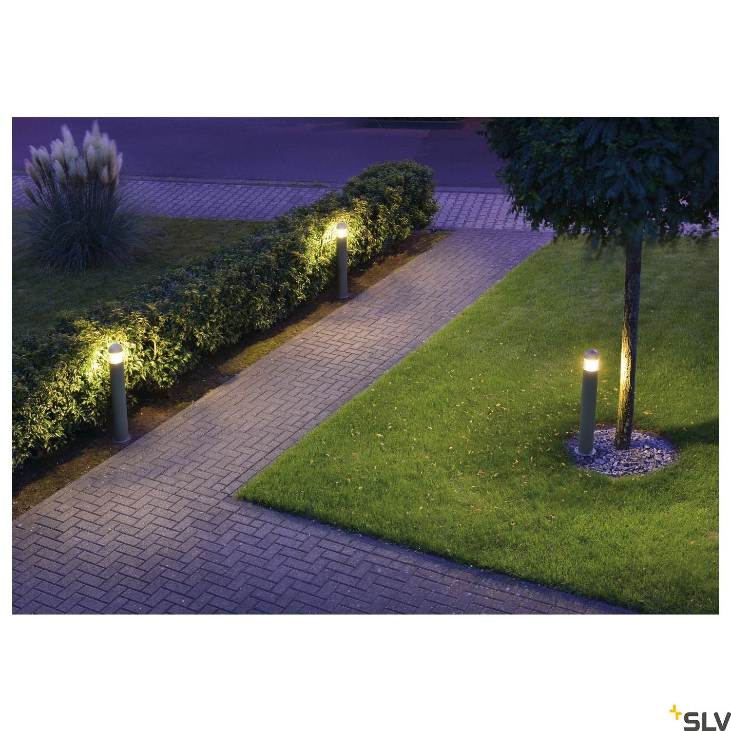 SLV C-POL bollard light, anthracite, E27, max. 24W, IP54 231475