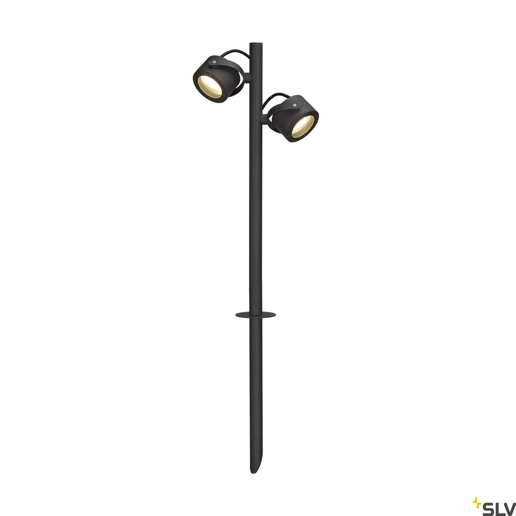 SLV SITRA 360 SL SPIKE, anthracite , 2xGX53, max. 9W, IP44 231535
