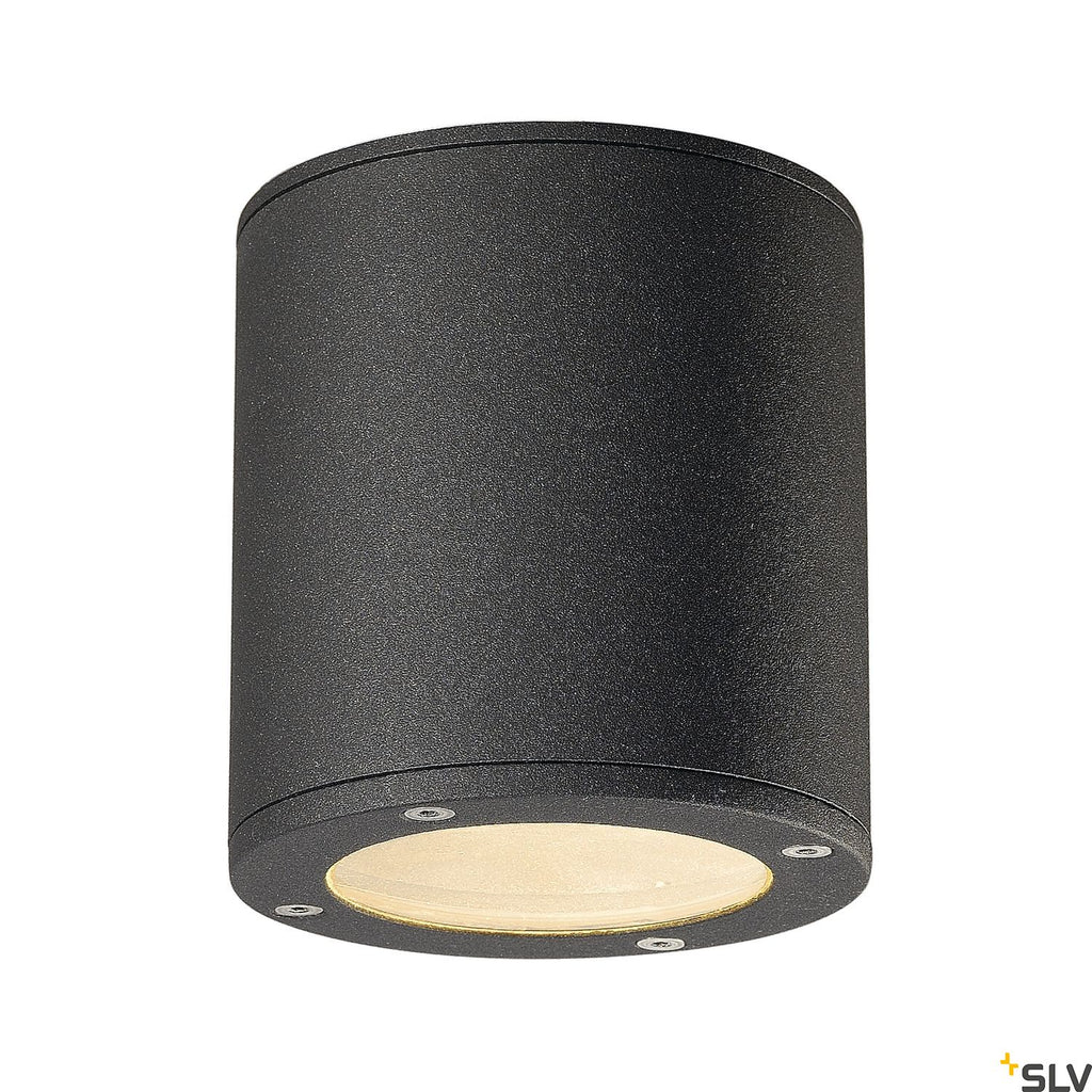 SLV SITRA CEILING LIGHT, round, anthracite, GX53, max. 9W, IP44 231545