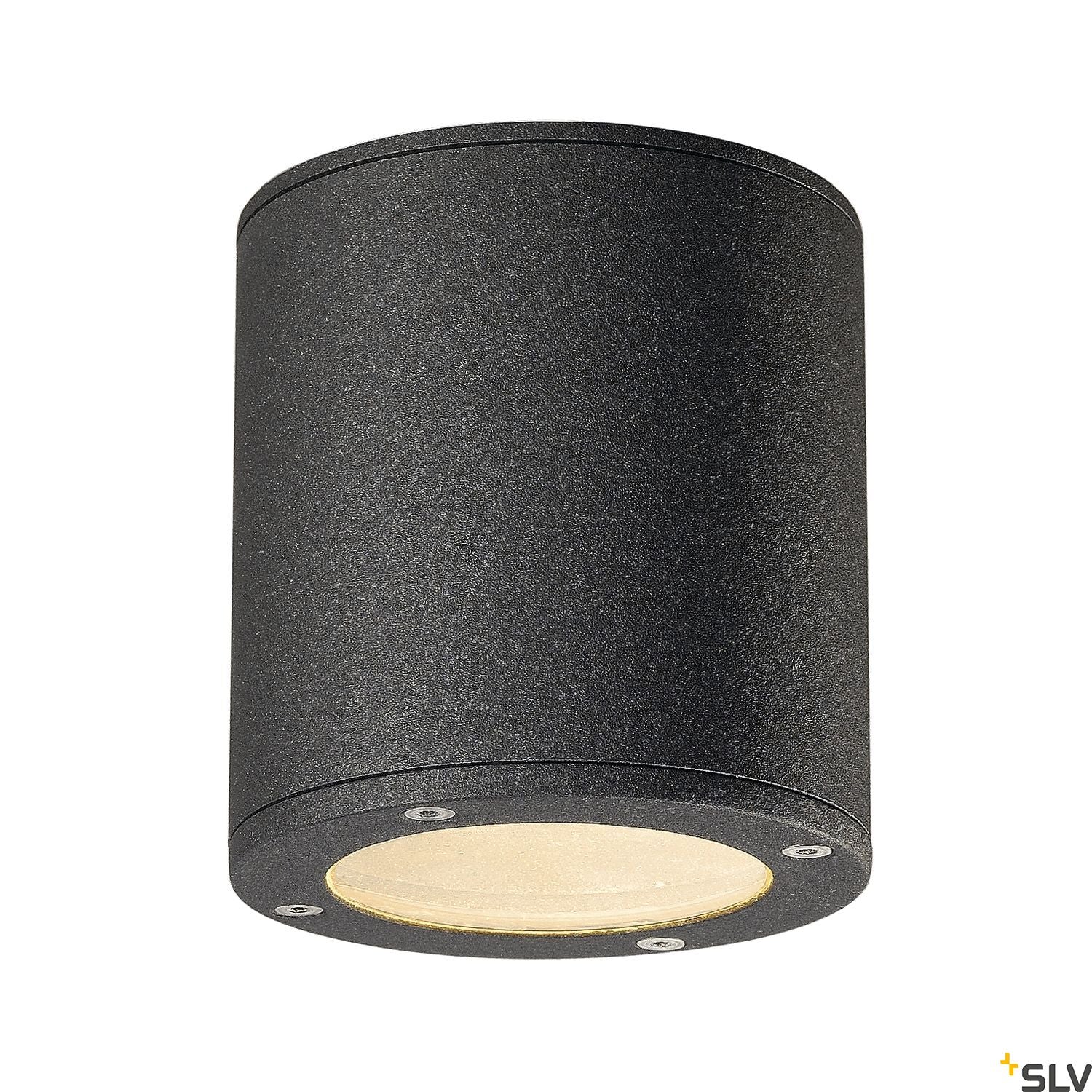 SLV SITRA CEILING LIGHT, round, anthracite, GX53, max. 9W, IP44 231545