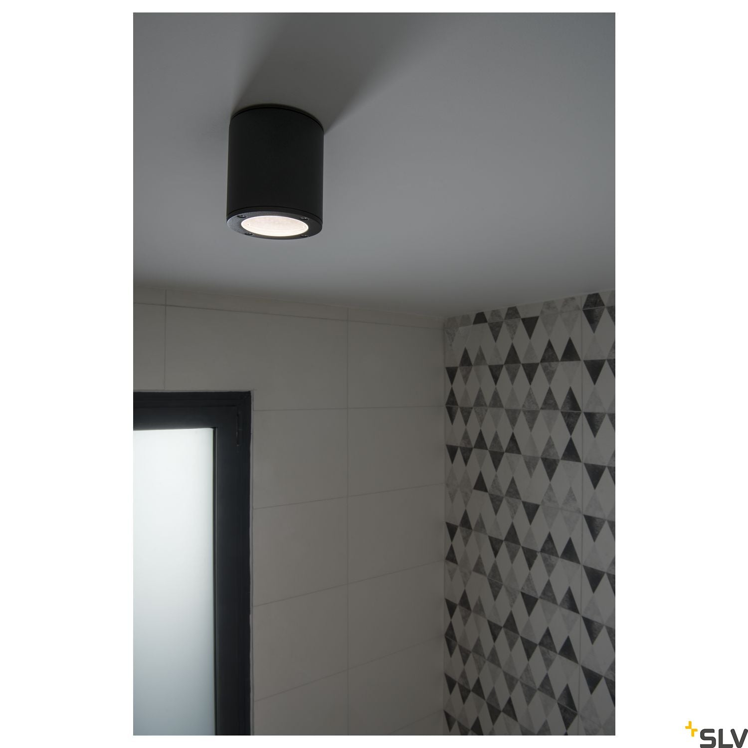 SLV SITRA CEILING LIGHT, round, anthracite, GX53, max. 9W, IP44 231545