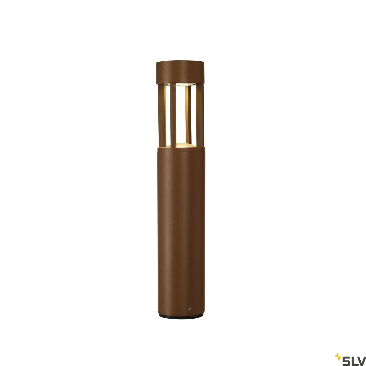 SLV SLOTS 45 bollard, rust, 6.3W COB LED, 3000K, IP44 231817