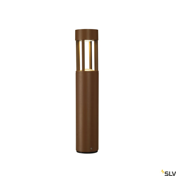 SLV SLOTS 45 bollard, rust, 6.3W COB LED, 3000K, IP44 231817