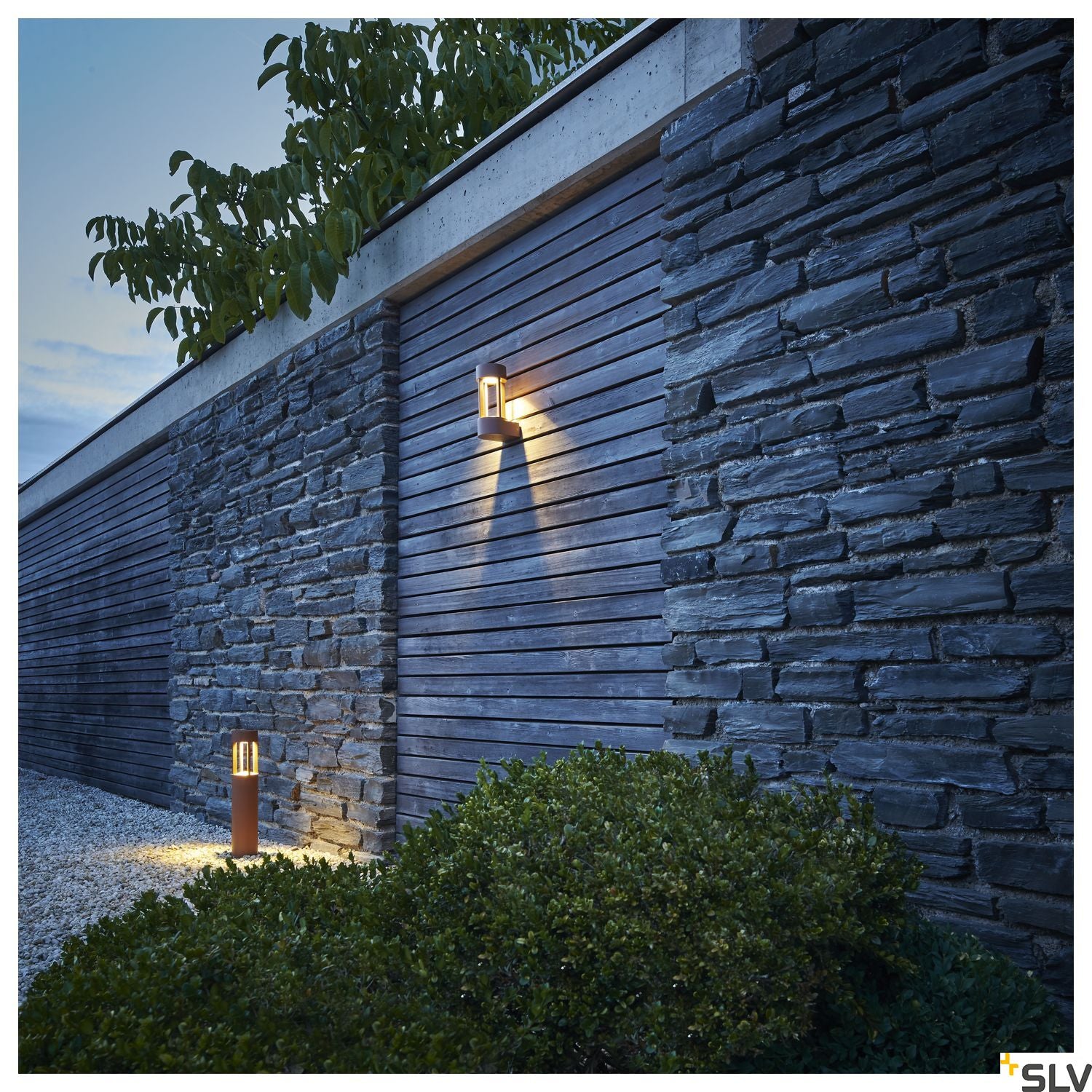 SLV SLOTS 45 bollard, rust, 6.3W COB LED, 3000K, IP44 231817