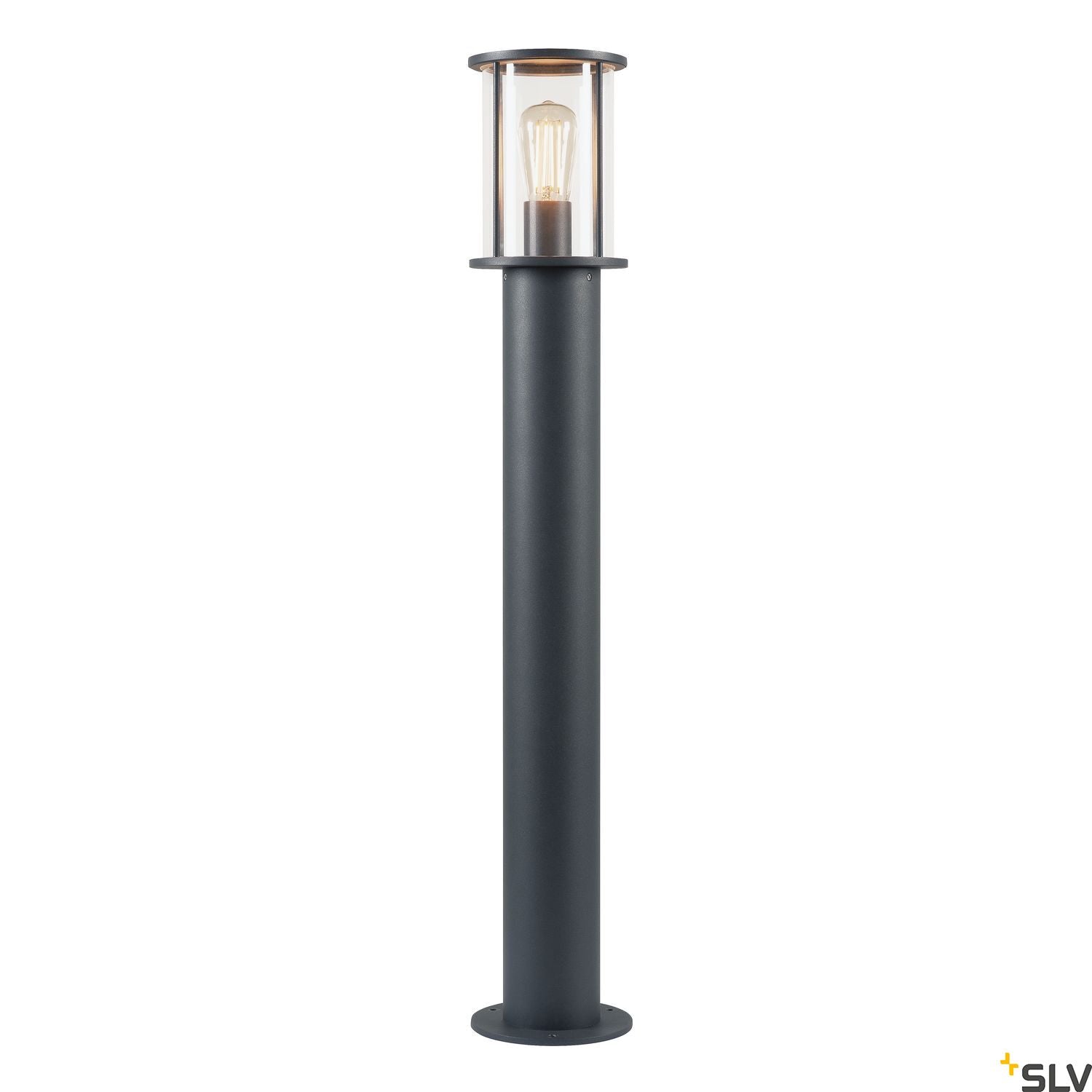 SLV PHOTONIA, pathway and floor stand, A60, round, anthracite, clear glass 232075