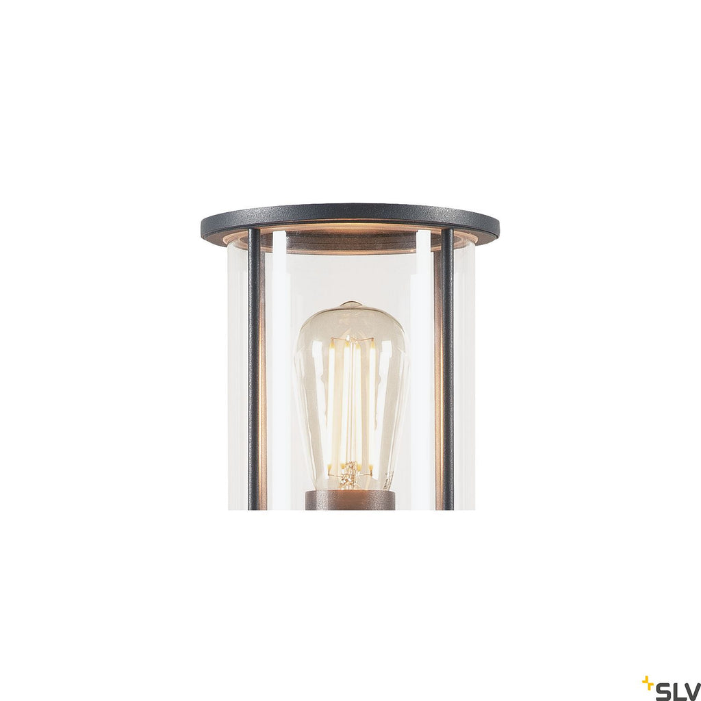 SLV PHOTONIA, pathway and floor stand, A60, round, anthracite, clear glass 232075