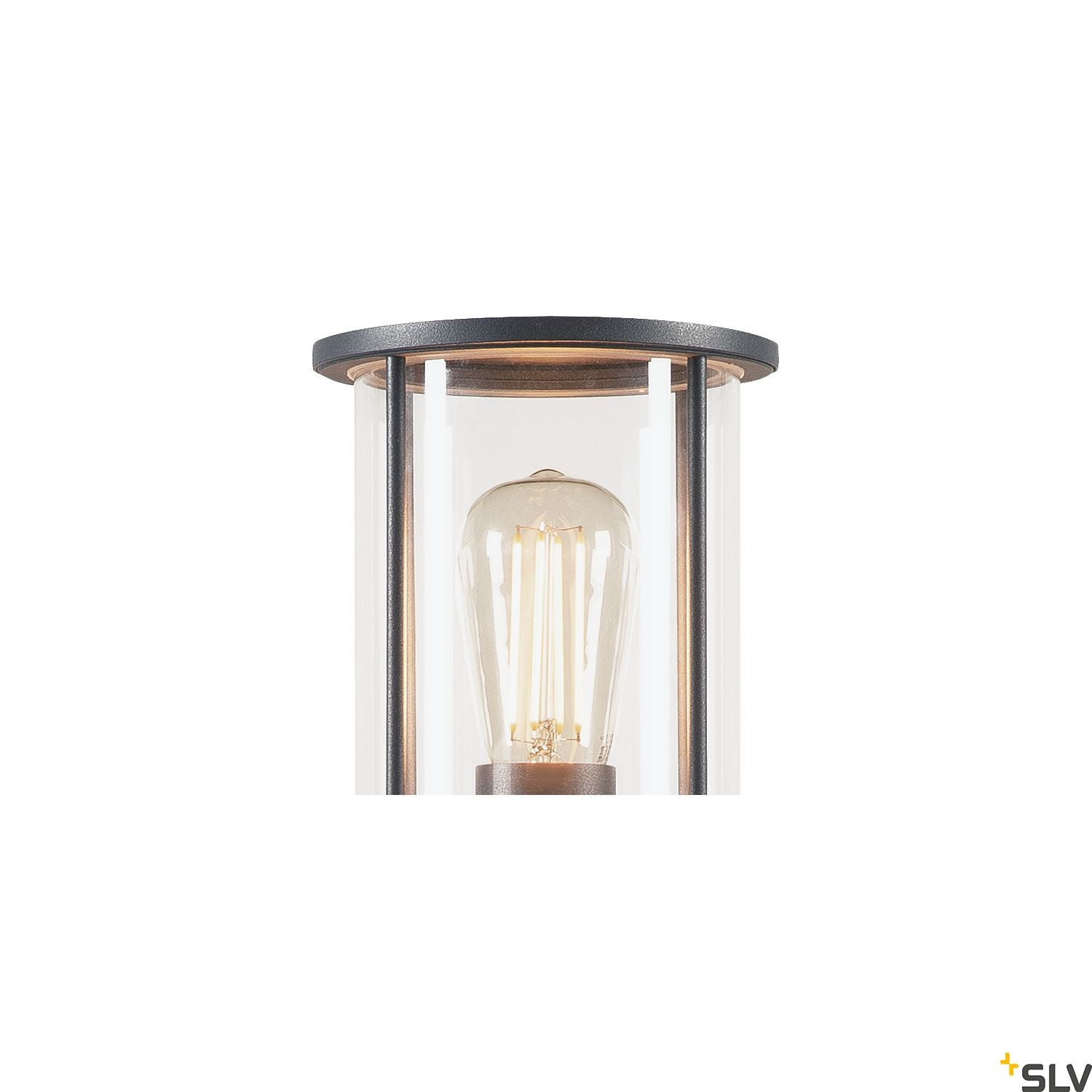 SLV PHOTONIA, pathway and floor stand, A60, round, anthracite, clear glass 232075