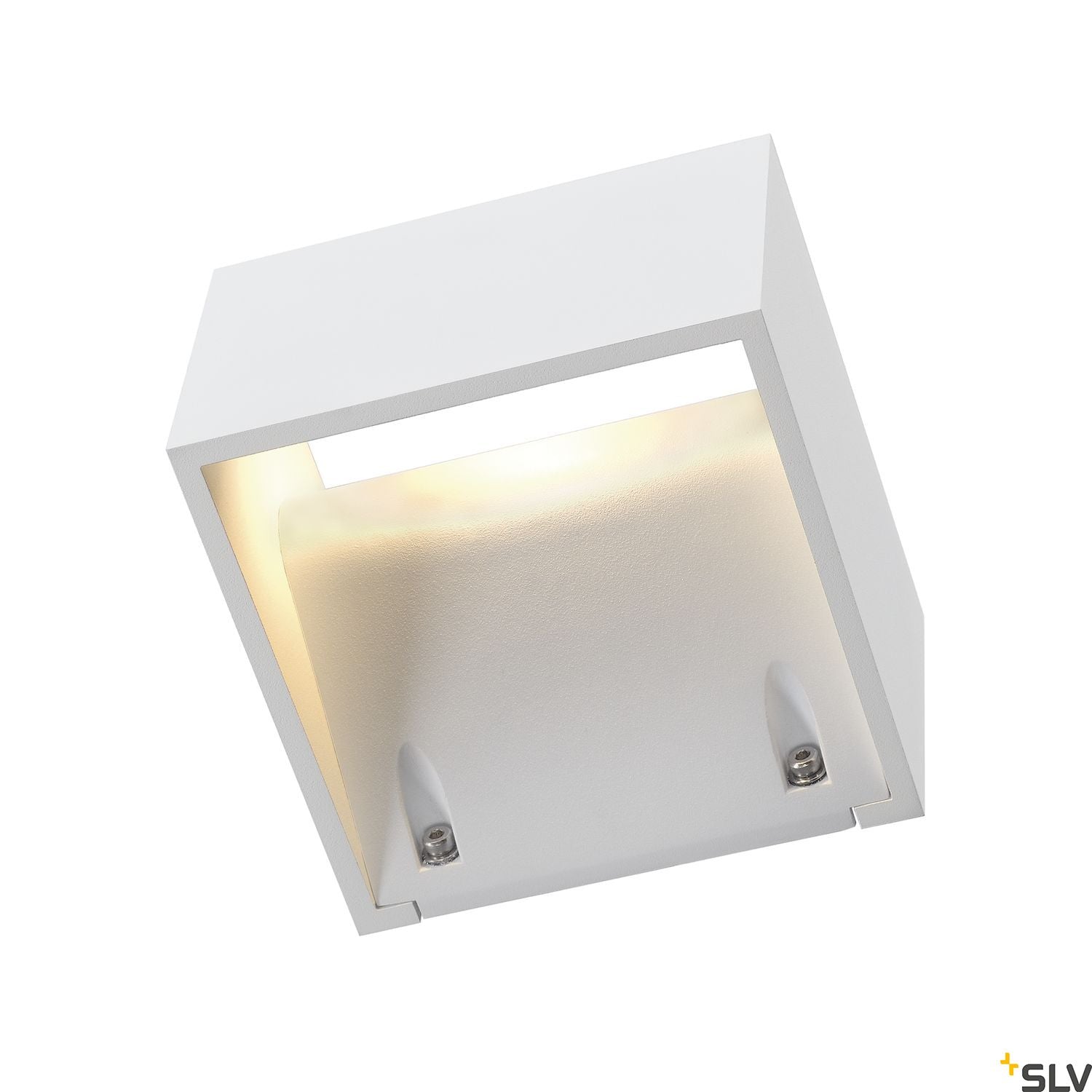 SLV LOGS WALL LIGHT, square, white , 6W LED, 3000K, IP44 232101