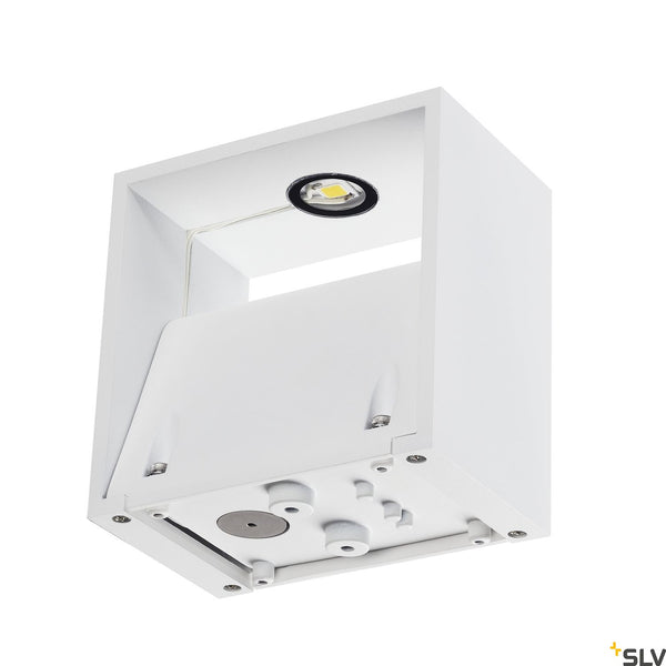 SLV LOGS WALL LIGHT, square, white , 6W LED, 3000K, IP44 232101