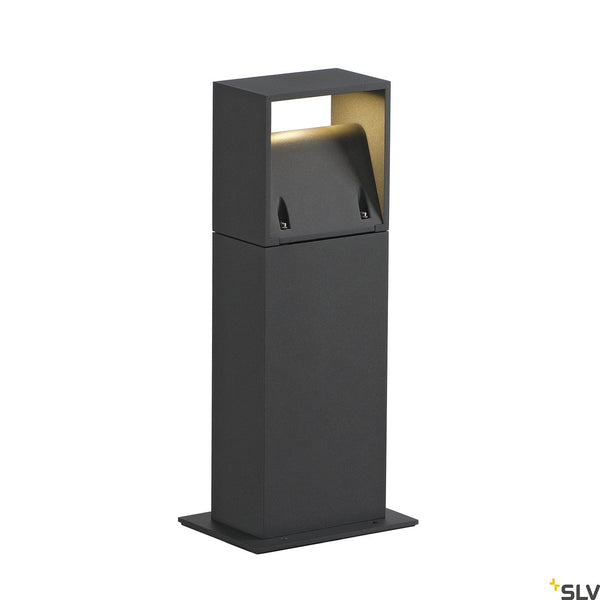 SLV LOGS 40 outdoor floor stand, square, anthracite, 6W LED, 3000K, IP44 232115