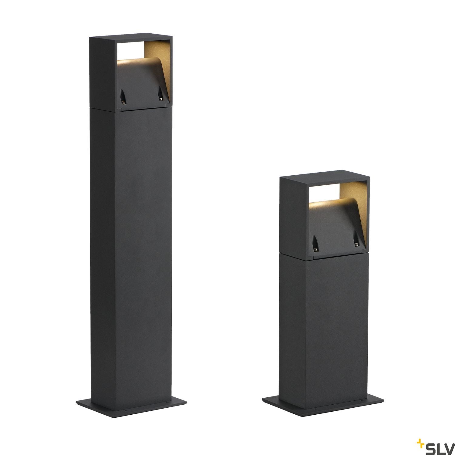 SLV LOGS 40 outdoor floor stand, square, anthracite, 6W LED, 3000K, IP44 232115