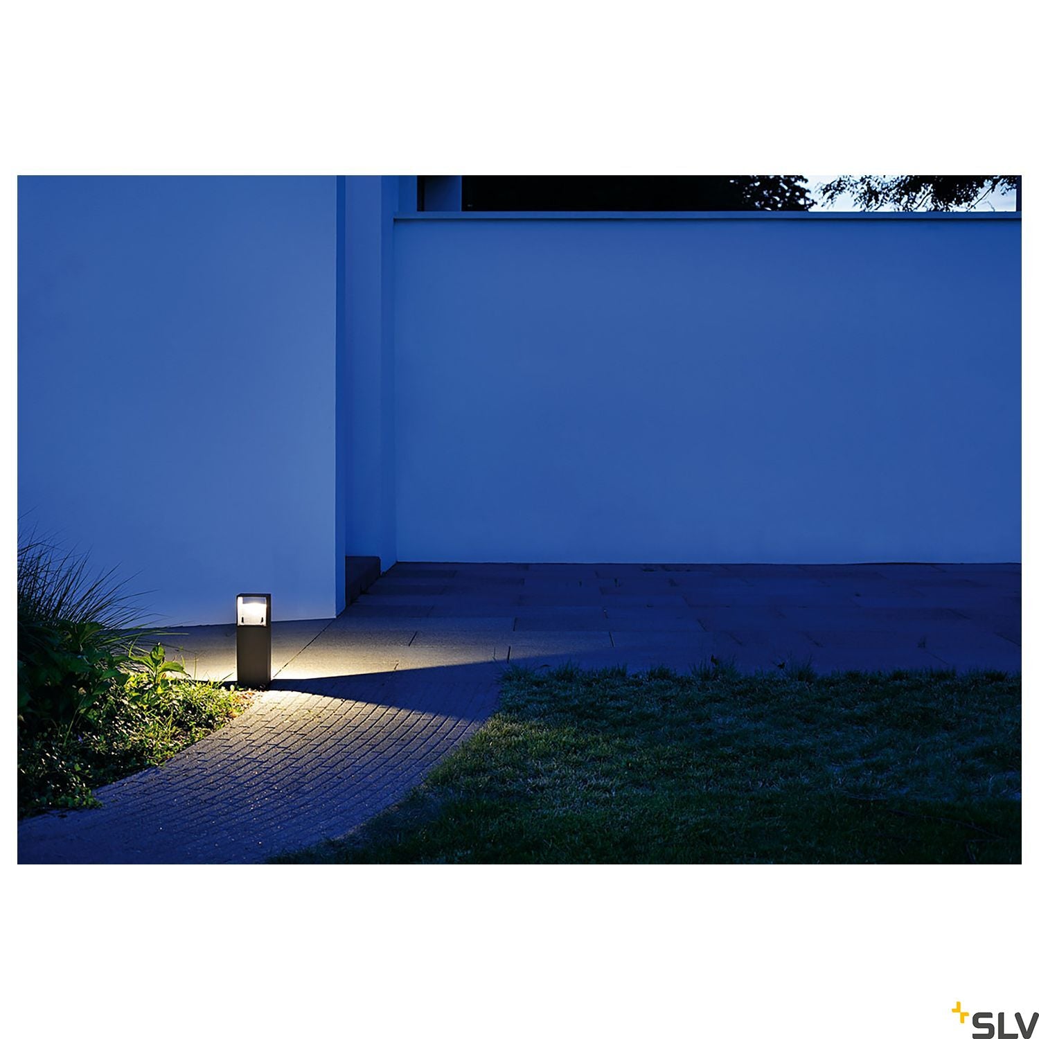 SLV LOGS 40 outdoor floor stand, square, anthracite, 6W LED, 3000K, IP44 232115