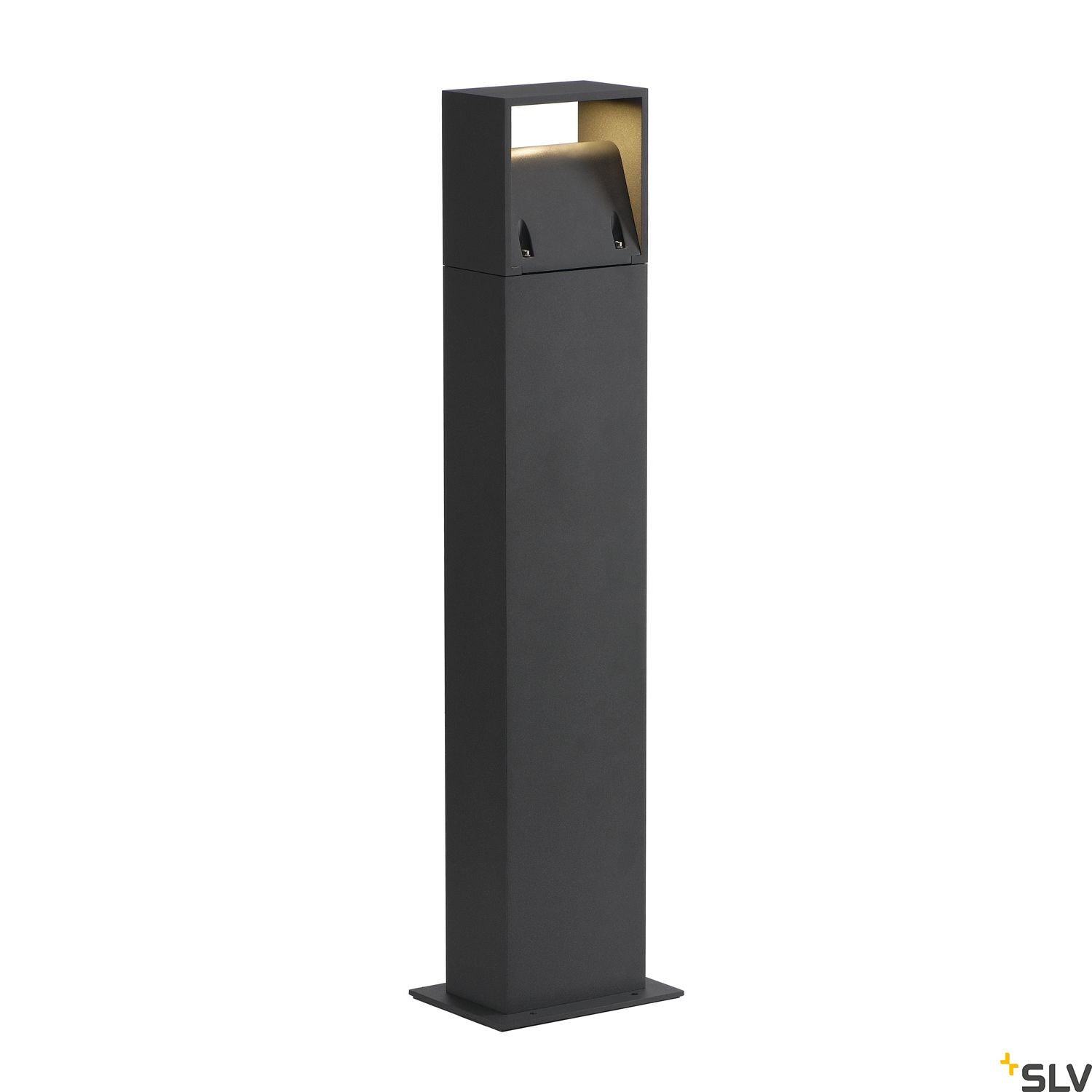 SLV LOGS 70 outdoor floor stand, square, anthracite, 6W LED, 3000K, IP44 232125