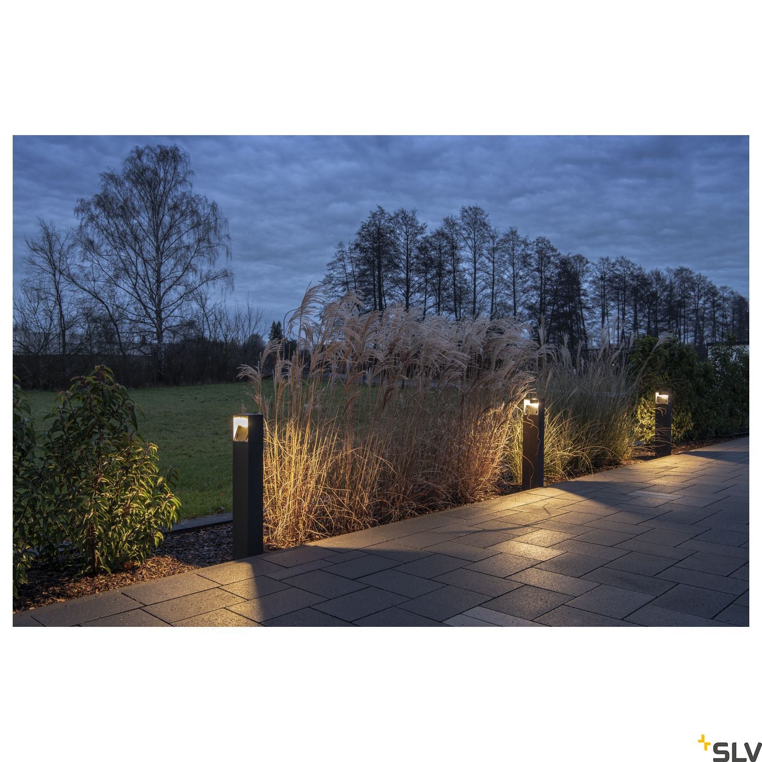 SLV LOGS 70 outdoor floor stand, square, anthracite, 6W LED, 3000K, IP44 232125
