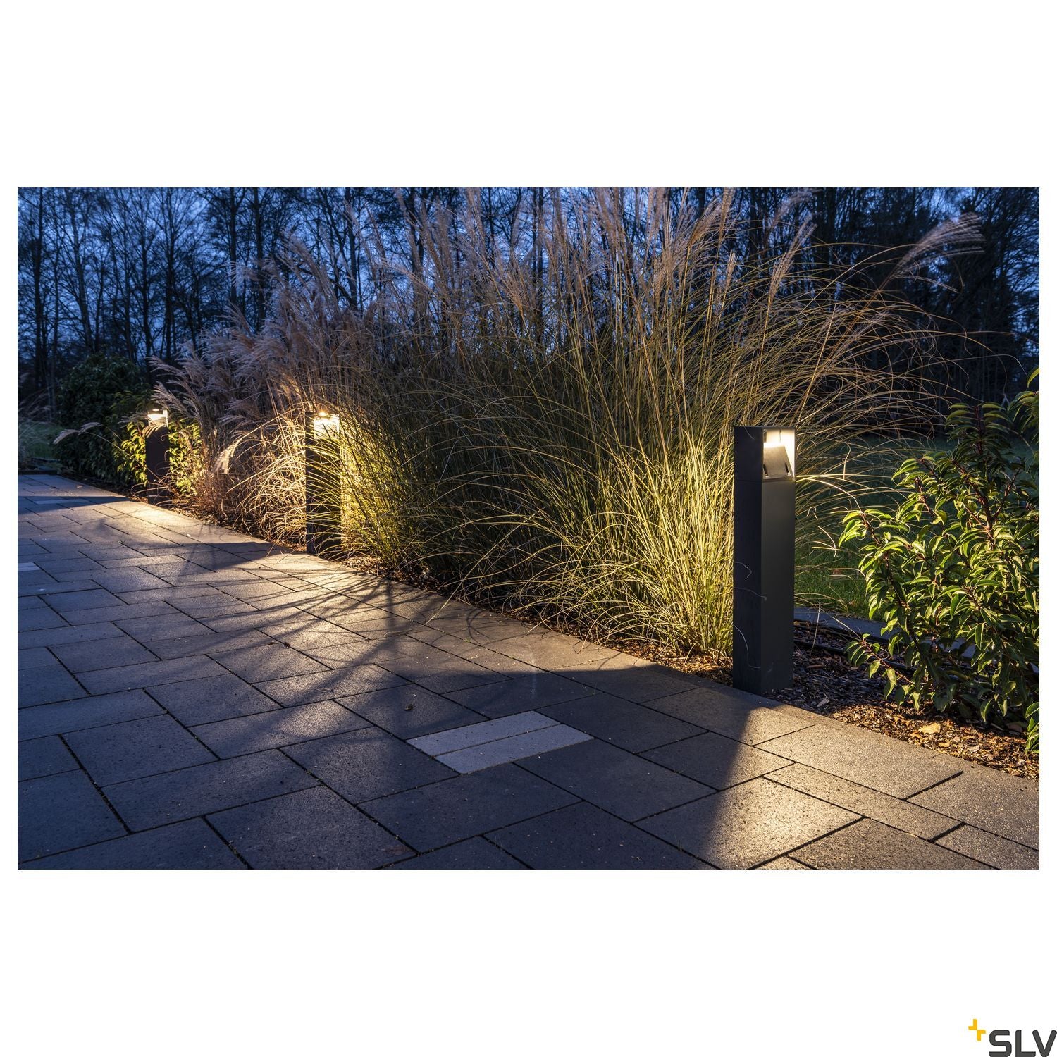 SLV LOGS 70 outdoor floor stand, square, anthracite, 6W LED, 3000K, IP44 232125