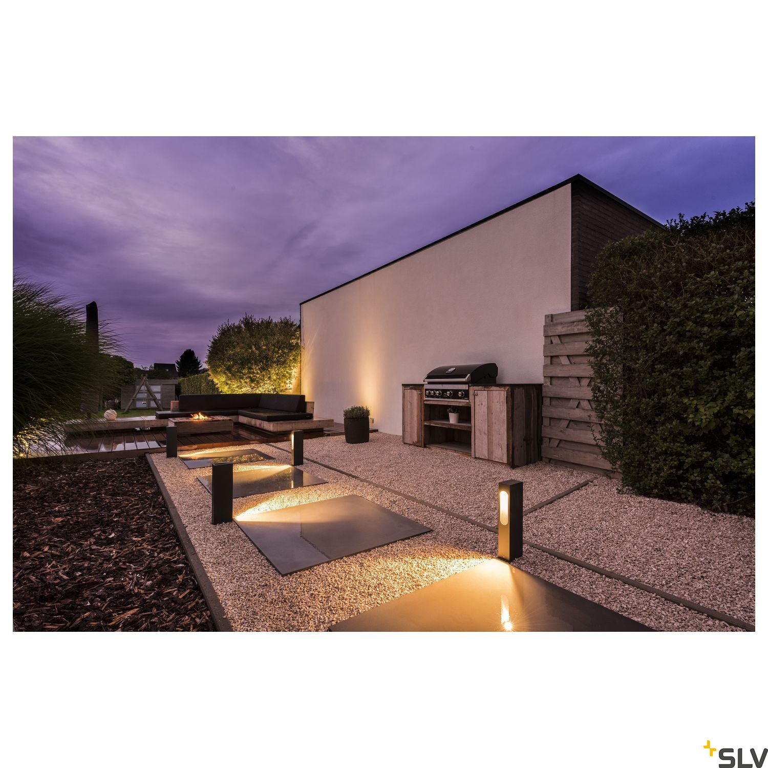SLV SLOTBOX 40 path light, square shape, anthracite, 4.5W LED, 3000K, IP44 232135
