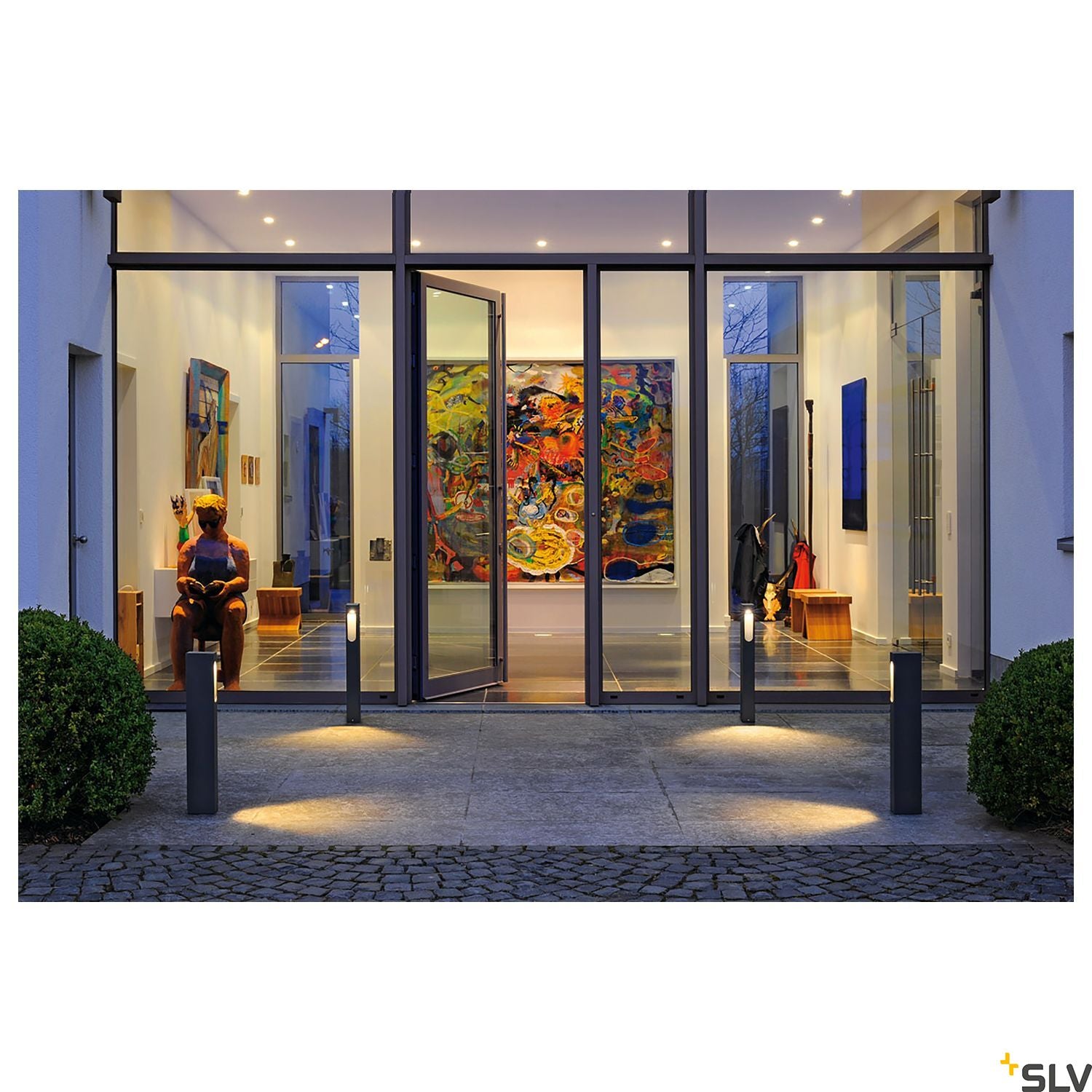 SLV SLOTBOX 70 path light, square shape, anthracite, 4.5W LED, 3000K, IP44 232145