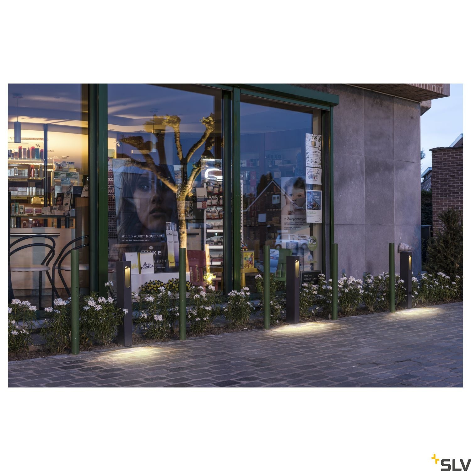 SLV SLOTBOX 70 path light, square shape, anthracite, 4.5W LED, 3000K, IP44 232145