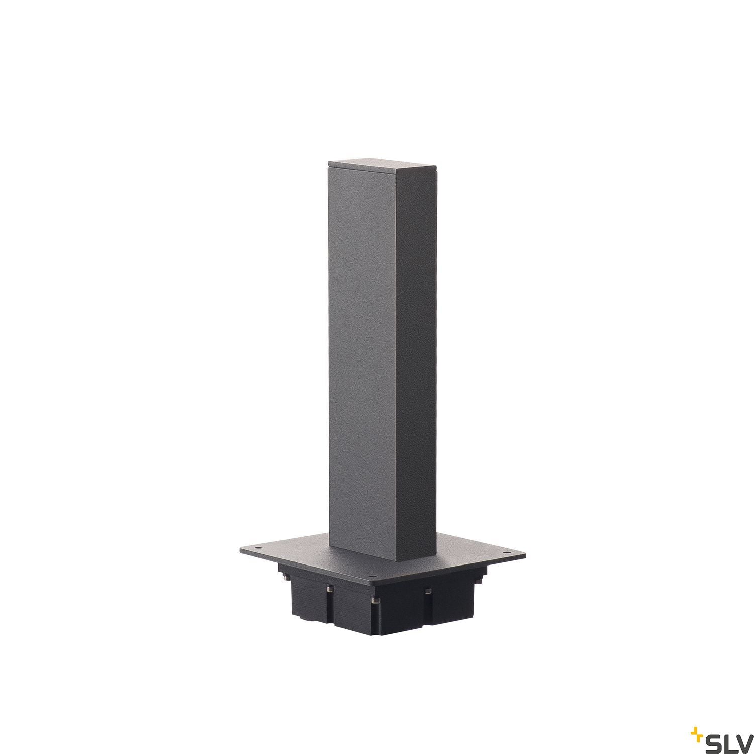 SLV H-POL, pathway and floor stand, single-headed, LED, 3000K, anthracite, L/W/H 16.5/16.5/36 cm 232155