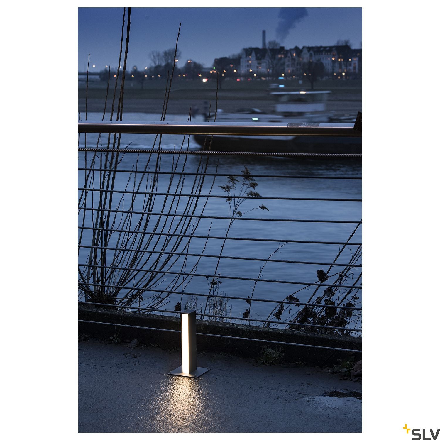SLV H-POL, pathway and floor stand, single-headed, LED, 3000K, anthracite, L/W/H 16.5/16.5/36 cm 232155