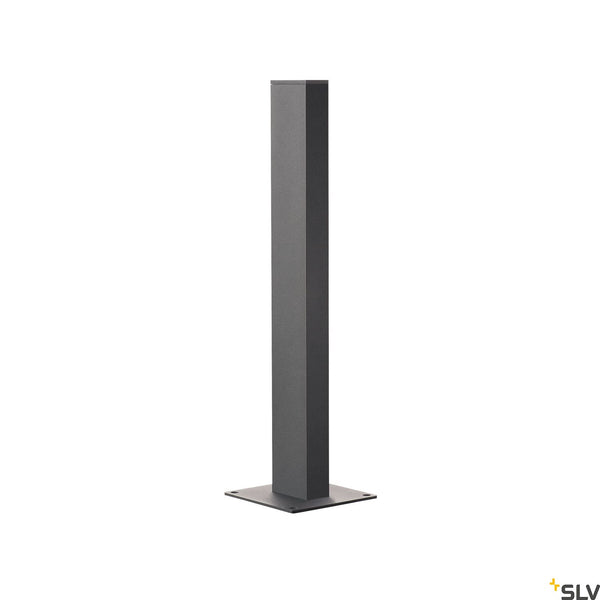 SLV H-POL, pathway and floor stand, single-headed, LED, 3000K, anthracite, L/W/H 16.5/16.5/66 cm 232165