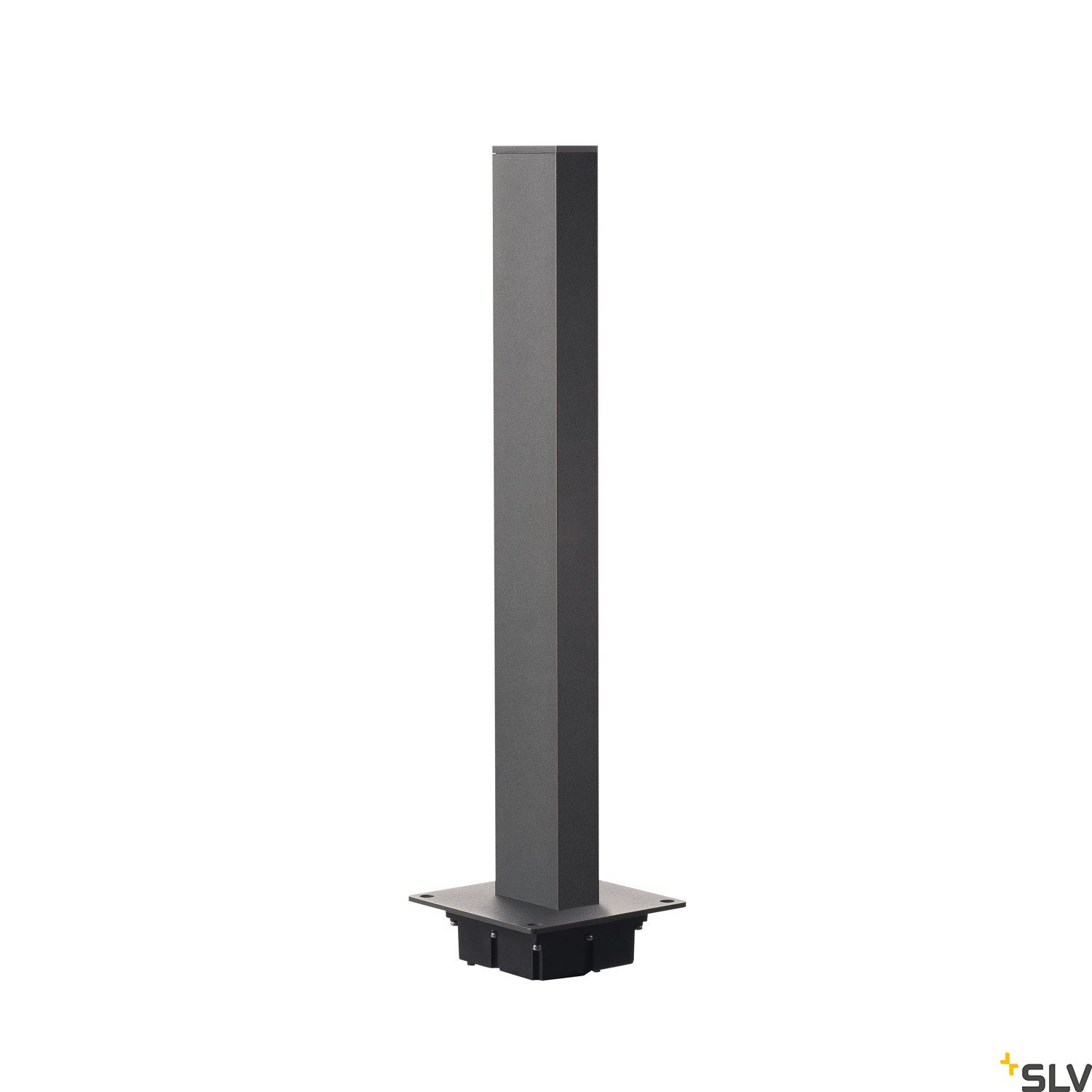 SLV H-POL, pathway and floor stand, single-headed, LED, 3000K, anthracite, L/W/H 16.5/16.5/66 cm 232165