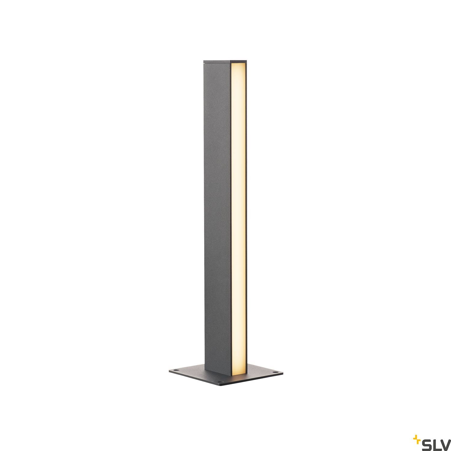 SLV H-POL, pathway and floor stand, double-headed, LED, 3000K, anthracite, L/W/H 16.5/16.5/66 cm 232185